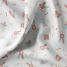 Printed Cotton PICOLO White / Blue